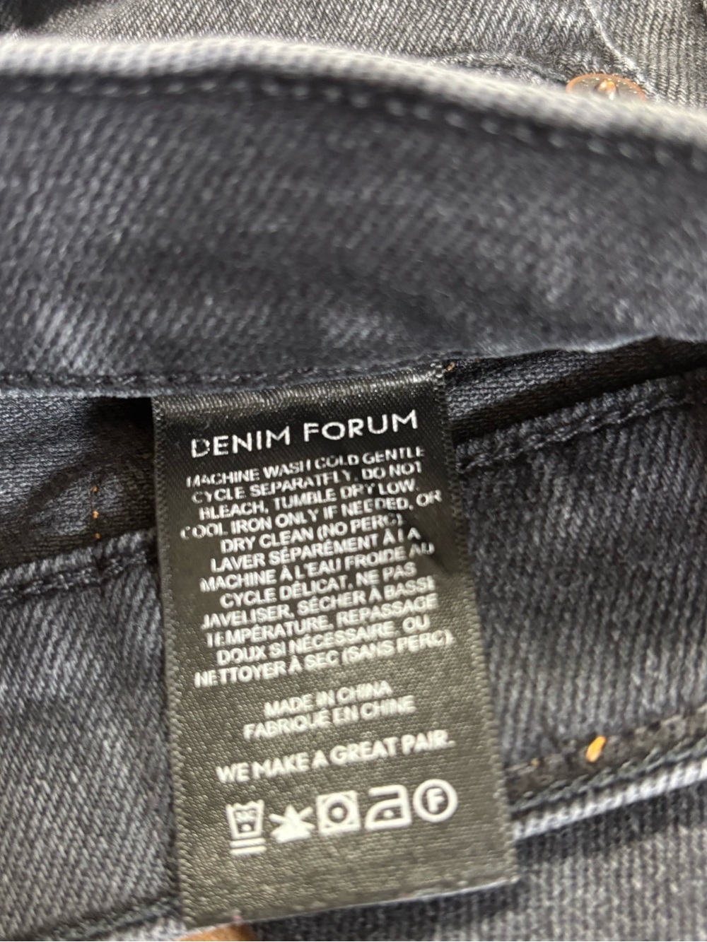 Denim Forum The Arlo High Rise Straight Cropped Raw Hem Jeans Size 29 - Picture 8 of 11